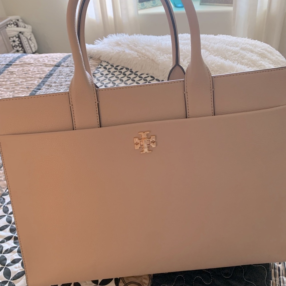 NEW TORY BURCH Leather Tote Bag with Laptop Compartment